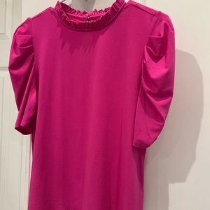 CeCe ruched puff sleeve top